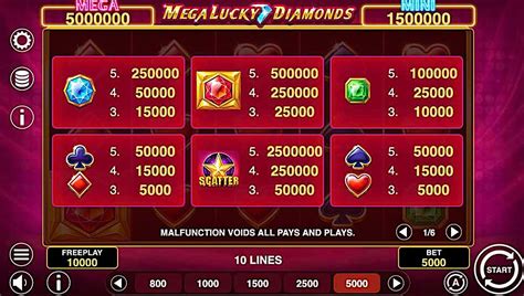 Play Mega Lucky Diamonds Slot