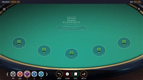 Play Multihand Vegas Downtown Blackjack Slot