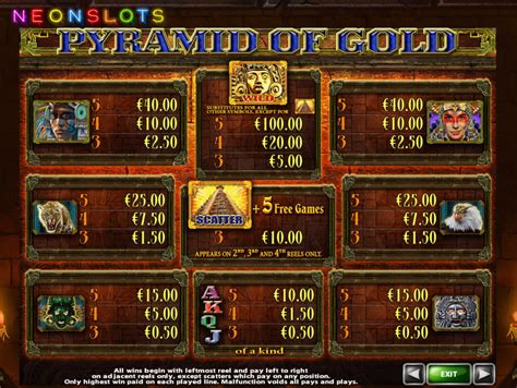 Play Pyramid Of Gold Slot