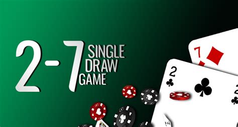 Poker 2 7 Single Draw Regole