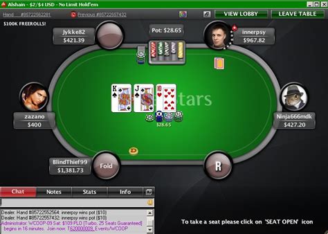 Poker 833 Freeroll