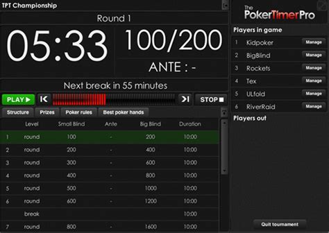 Poker Timer Mac Livre