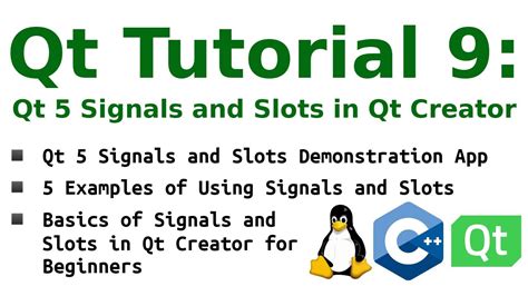 Qt Slots Tutorial