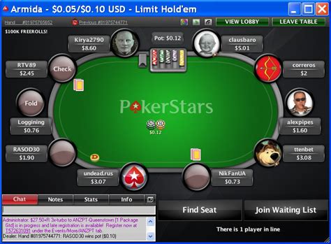 Registar Pokerstars Ue