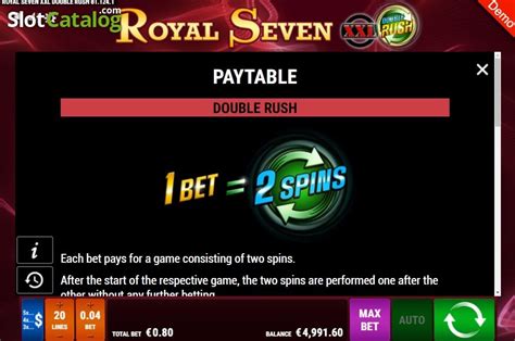 Royal Seven Double Rush Betfair