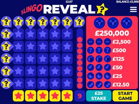 Slingo Reveal Pokerstars