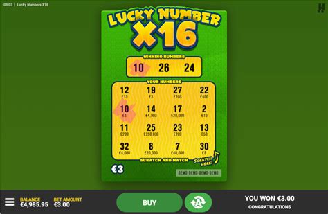 Slot Lucky Number X16