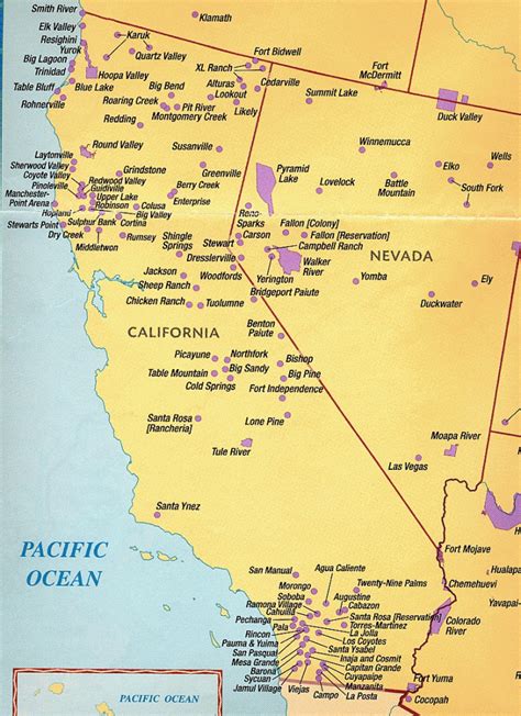 Sul Da California Indian Casino Mapa