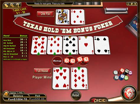 Texas Holdem Bonus Online
