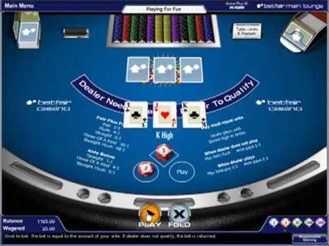 Three Card Poker Betfair