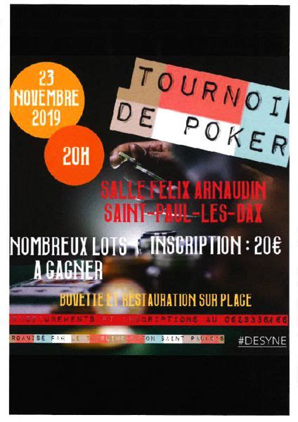 Tournoi De Poker De Casino Saint Paul Les Dax