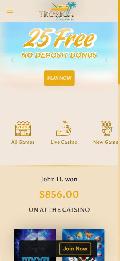 Tropica Online Casino Mobile