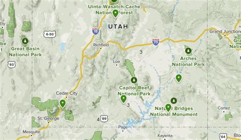 Utah Slot Canyon Mapa