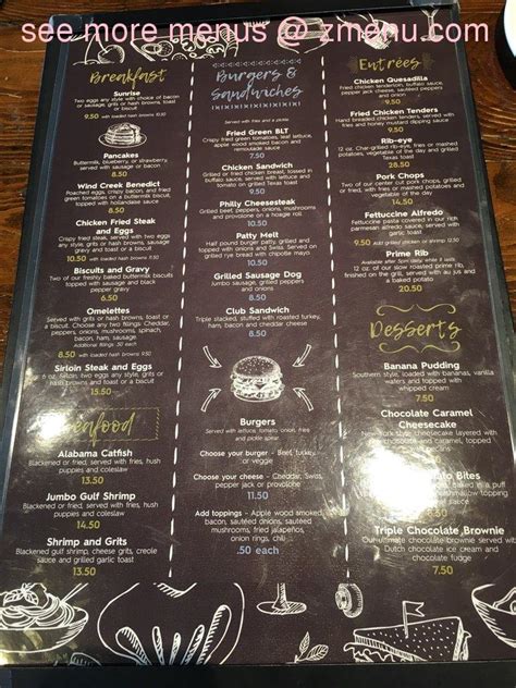 Vento Creek Casino Atmore Menu De Pequeno Almoco