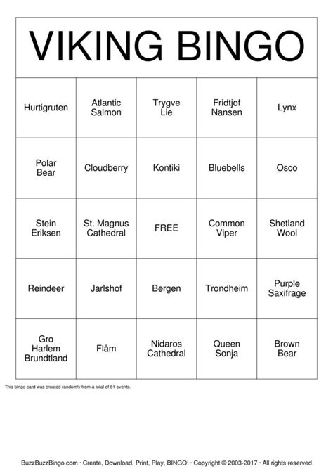 Vikings Bingo Brabet