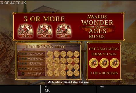 Wonder Of Ages 888 Casino