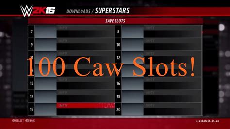 Wwe 13 Como Obter 100 Caw Slots