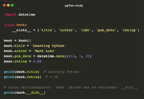 __Slots__ Python Exemplo